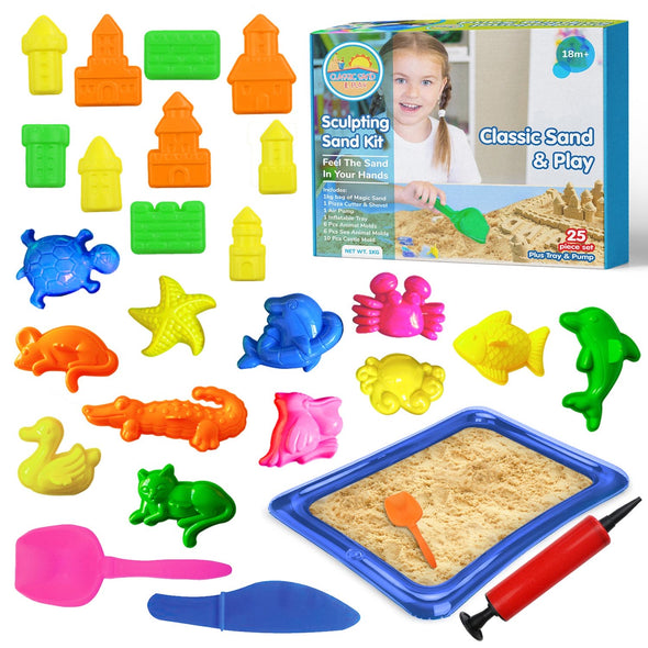 Classic Sand & Play 1kg Sculpting Play Sand Set