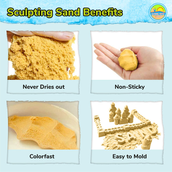 Classic Sand & Play 1kg Sculpting Play Sand Set