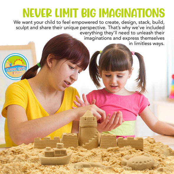 Classic Sand & Play 1kg Sculpting Play Sand Set