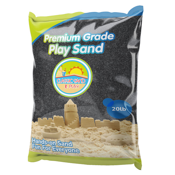 Classic Sand and Play Colored Play Sand, 20 lb. Bag, Natural and Non-Toxic, Fun Wet and Dry Indoor and Outdoor, Sandbox, Therapy, and Table Use, Building, Stimulate Sensory Needs